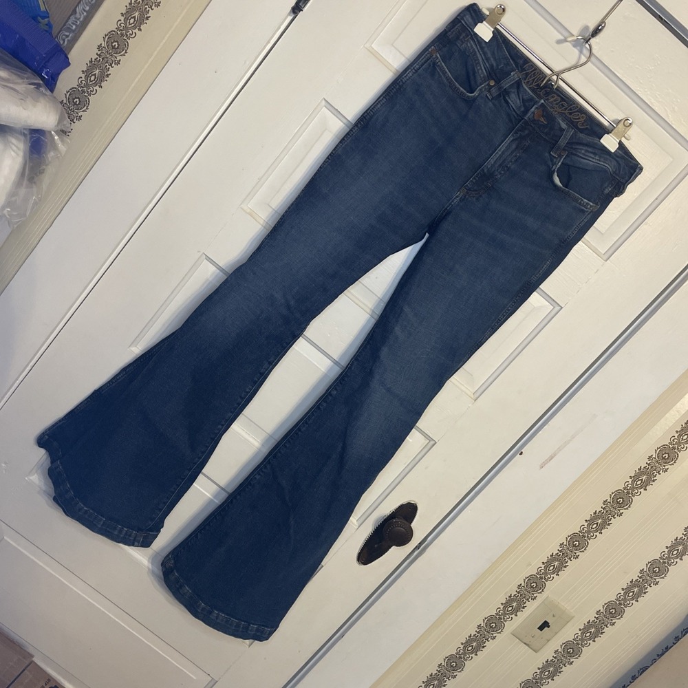 Wrangler Retro  Denim Jeans 30 High Rise Trumpet Flare Dark Coastal Cowgirl Boho